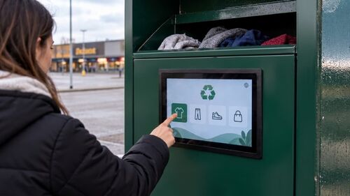 কোম্পানির সর্বশেষ সমাধান Anti-Vandal Capacitive Touchscreen Solutions for Smart Clothes Recycling Bins