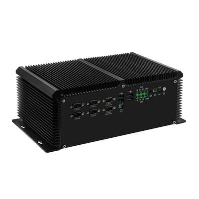 4 ল্যান 6 COM 8 ইউএসবি ফ্যানলেস বক্স পিসি POE কোর 7ম I7-7700HQ উইন্ডোজ 10