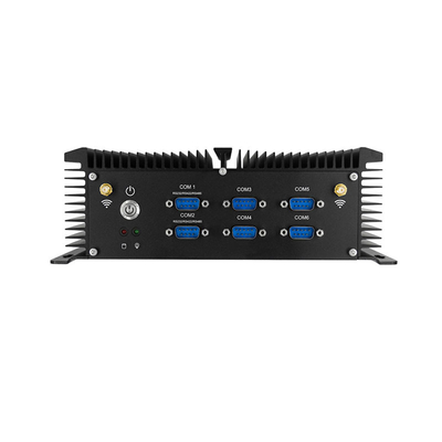 6 COM X86 ইন্ডাস্ট্রিয়াল বক্স কম্পিউটার ইন্টেল সেলেরন J1900 মিনি পিসি এমবেডেড কম্পিউটার