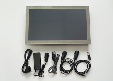 High Brightness Stainless Steel Panel PC 21.5 Inch 5 Wire Resistive Touch Screen