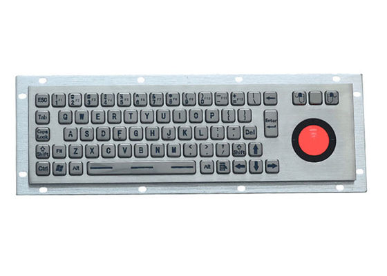 ভালো দাম LED ব্যাকলিট 5VDC PS2 ইন্ডাস্ট্রিয়াল মেটাল কীবোর্ড স্টেইনলেস স্টিল 68 কী অনলাইন